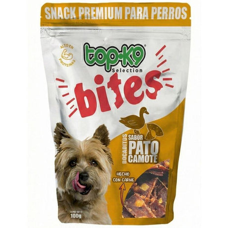 Snack Bites Pato y Camote Perro Adulto 100g - Alta Proteína y Antioxidantes