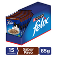Felix Adultos Pavo en Salsa 85gr Pack 15 Unidades