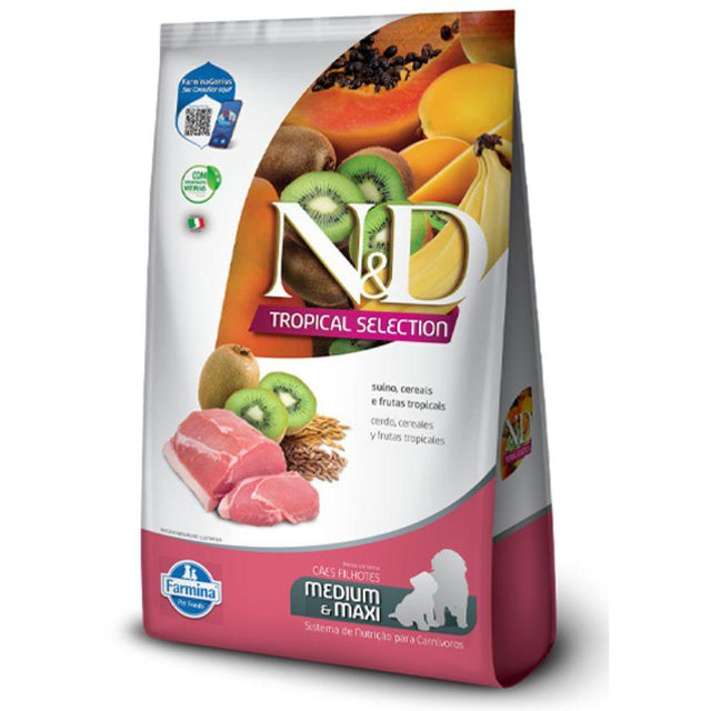 N&D Tropical Selection Cerdo – Perros Cachorros Medianos