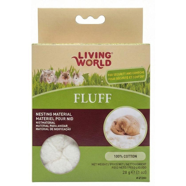  Living World Hamster Fluff – Cama de Algodón para Roedores 60gr