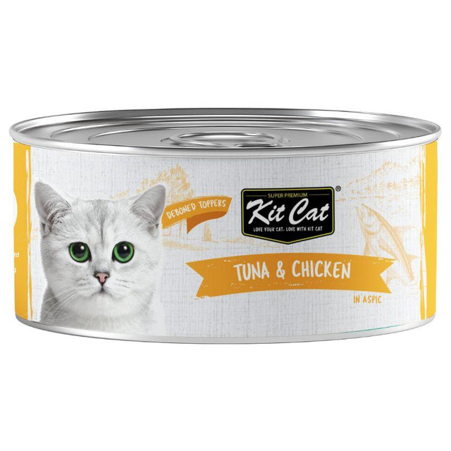  Kit Cat Lata Deboned Toppers Atún y Pollo 80gr