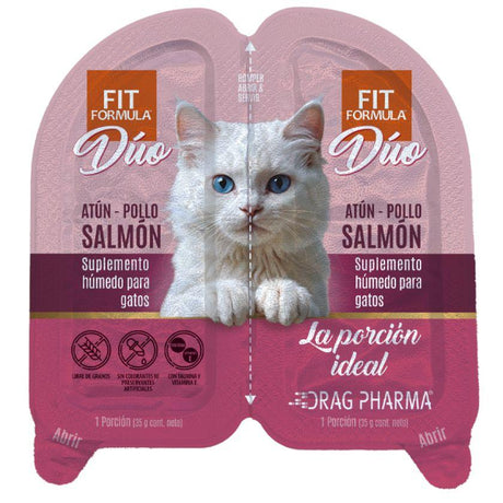 Fit Formula Duo Alimento Húmedo para Gato Sabor Atún, Pollo y Salmón 70gr