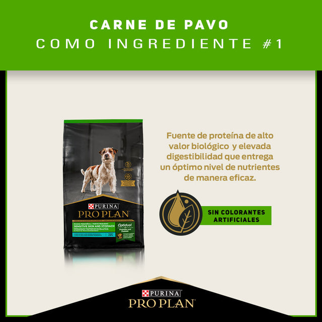  Pro Plan® Para Perros Sensitive Skin And Stomach Pavo Razas Pequenas 7 5Kg