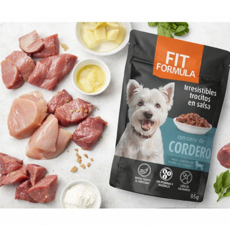 Alimento Húmedo para Gatos Fit Formula Alimento Húmedo para Perro Sabor Cordero - 85gr