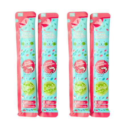 Snack - Halloween Cat Snack Cremoso Sabor Camarón con Catnip 60gr