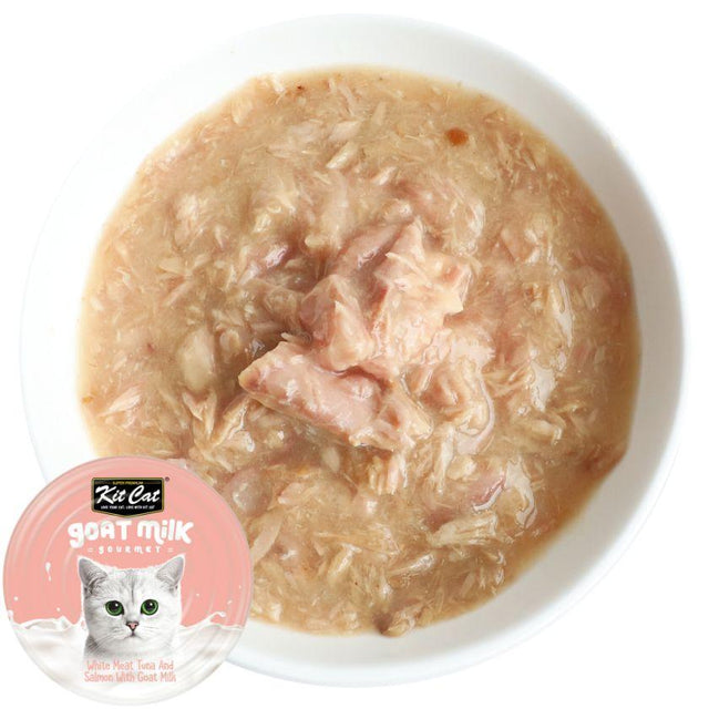  Kit Cat Lata Goat Milk Atún y Salmón 70gr