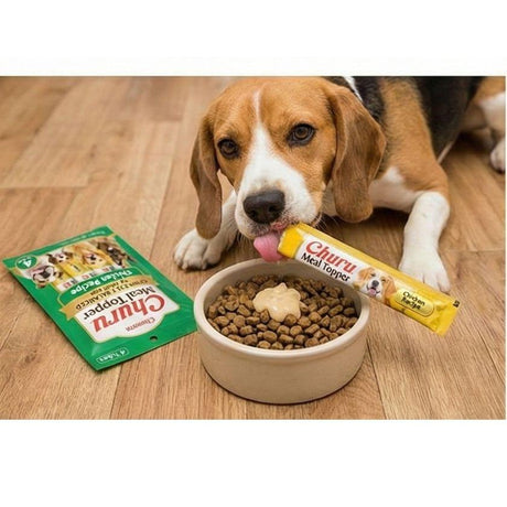 Inaba - Churu Churu Meal Topper Sabor Pollo y Salmón (4 tubitos) 56gr