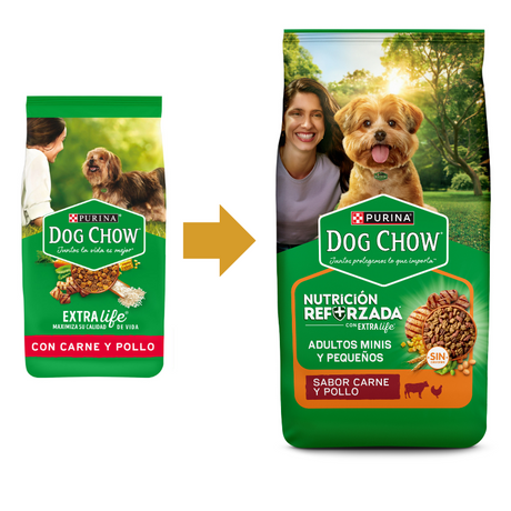 Purina Dog Chow Adultos Razas Pequeñas Carne y Pollo 18kg