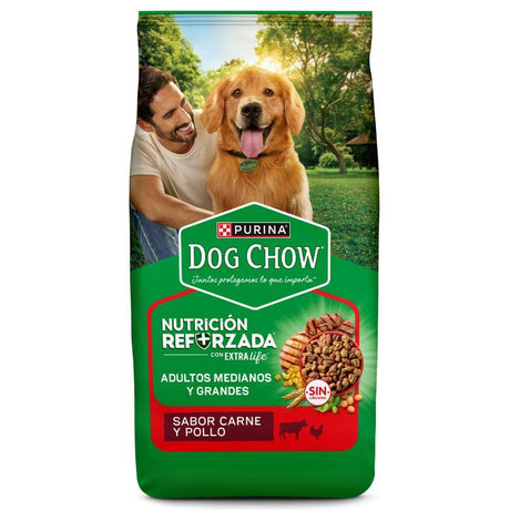 Alimentos para Perros Adultos Alimento seco Dog Chow Nutricion Reforzada para Perros Adultos Medianos y grandes 19.5kg