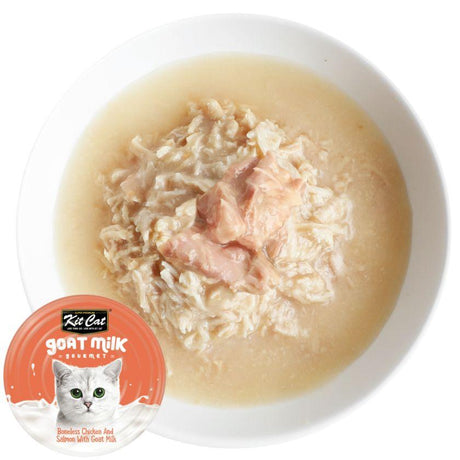 Mundo para Gatos Kit Cat Lata Goat Milk Pollo y Salmón 70gr
