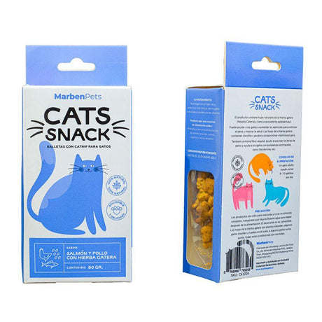 Más Vendidos en Cyber Cats Snack Galletas Rellenas de Salmón, Pollo y Hierba Gatera 80gr