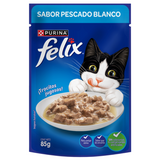 Felix Adultos Pescado Blanco 85gr Pack 15 Unidades