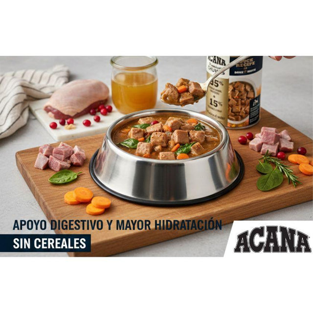  Alimento Húmedo Acana Premium Chinks 363gr - Receta de Pato en Caldo