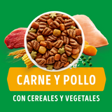Purina Dog Chow Adultos Razas Pequeñas Carne y Pollo 18kg