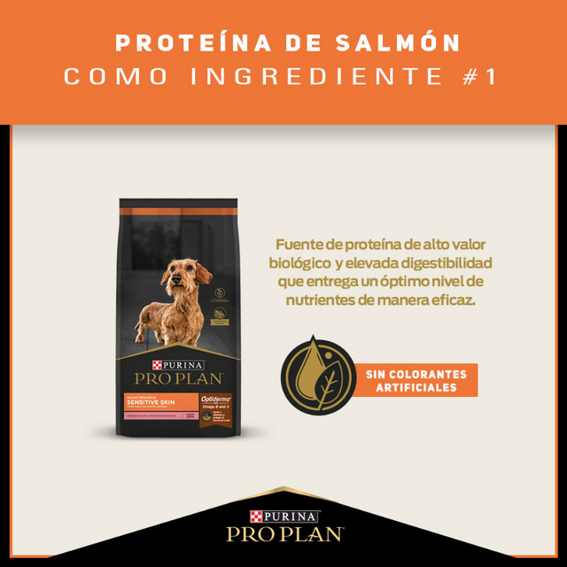  Purina PRO PLAN Adulto Raza Pequeña Sensitive Skin 3kg