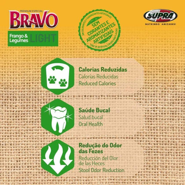  Bravo Adulto Pollo y Legumbres Light 15kg