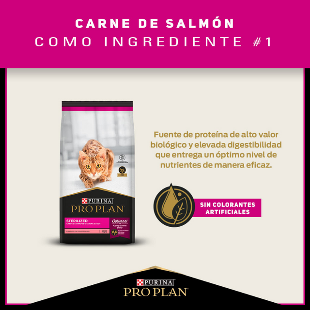  Purina Pro Plan Cat Sterilized con OptiRenal 7.5kg