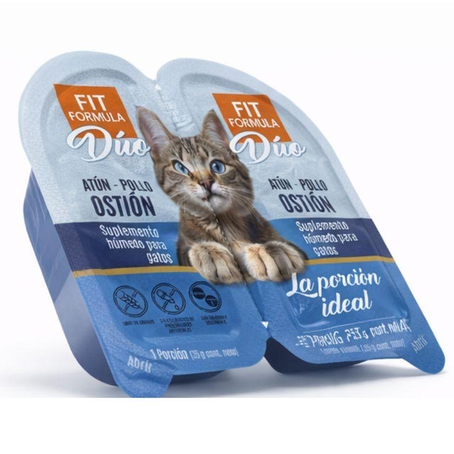  Fit Formula Duo Alimento Húmedo para Gato Sabor Atún, Pollo y Ostión 70gr