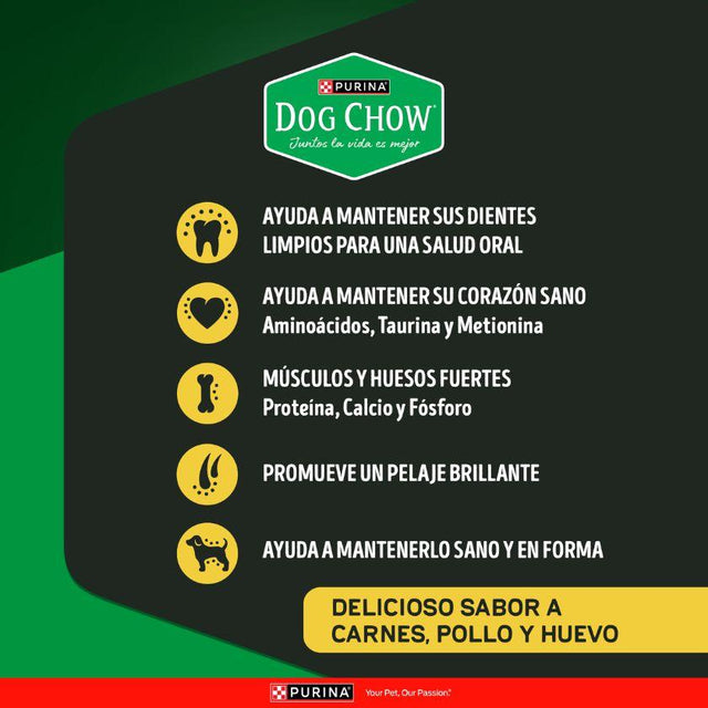  DOG CHOW Adultos Todos los Tamaños Alta en Proteína 8kg