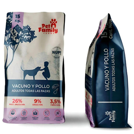 PetFamily PetFamily Foods Adulto Vacuno y Pollo 15kg
