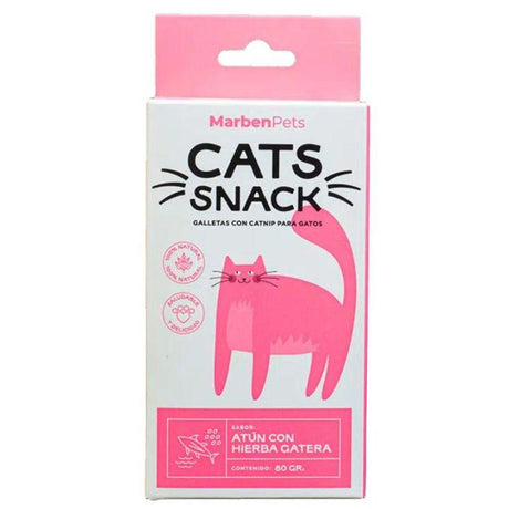 Cats Snack Galletas Rellenas de Atún y Hierba Gatera 80gr