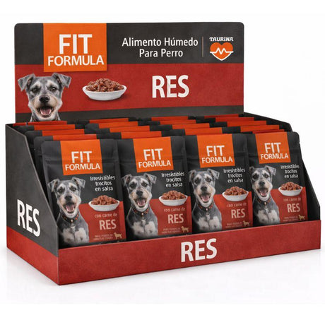 Fit Formula Alimento Húmedo para Perro Sabor Carne de Res - 85gr PACK 24 Unidades