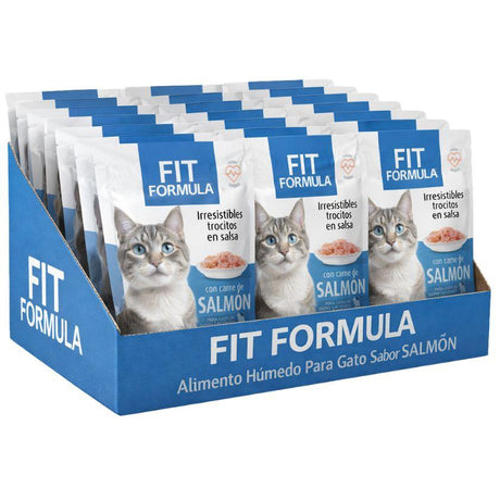 Fit Formula Alimento Húmedo para Gato Sabor Salmon - 85gr PACK 24 Unidades