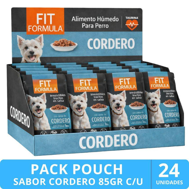  Fit Formula Alimento Húmedo para Perro Sabor Cordero - 85gr PACK 24 Unidades