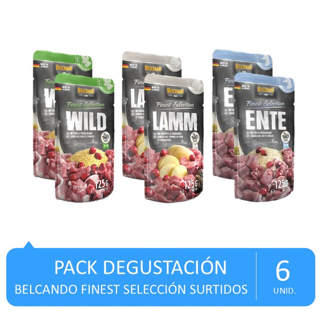  Pack Degustación Belcando Finest Selection – 6 Sobres 125 g (2 de cada sabor)