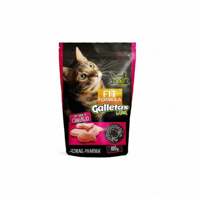 Fit Formula Galletas con Catnip para Gatos Sabor Cangrejo 100gr