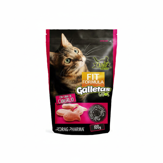  Fit Formula Galletas con Catnip para Gatos Sabor Cangrejo 100gr