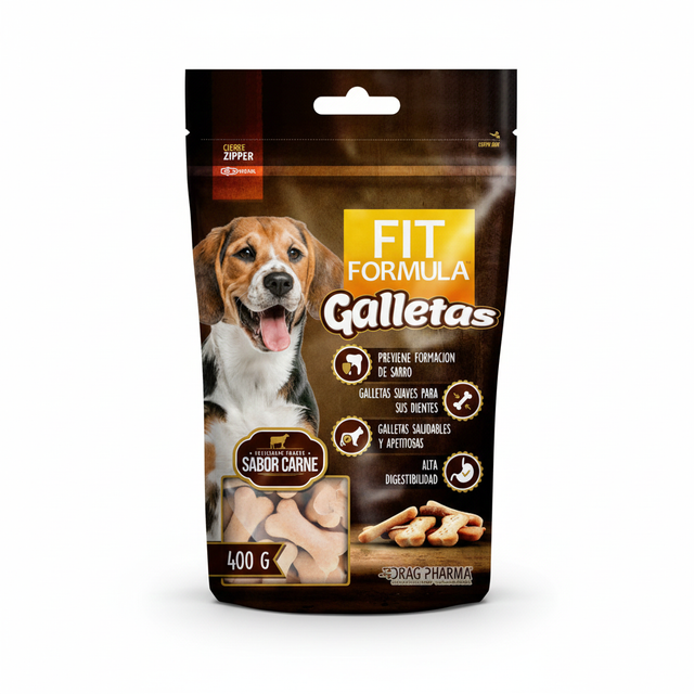  Fit Formula Galletas para perro Sabor Carne 400gr
