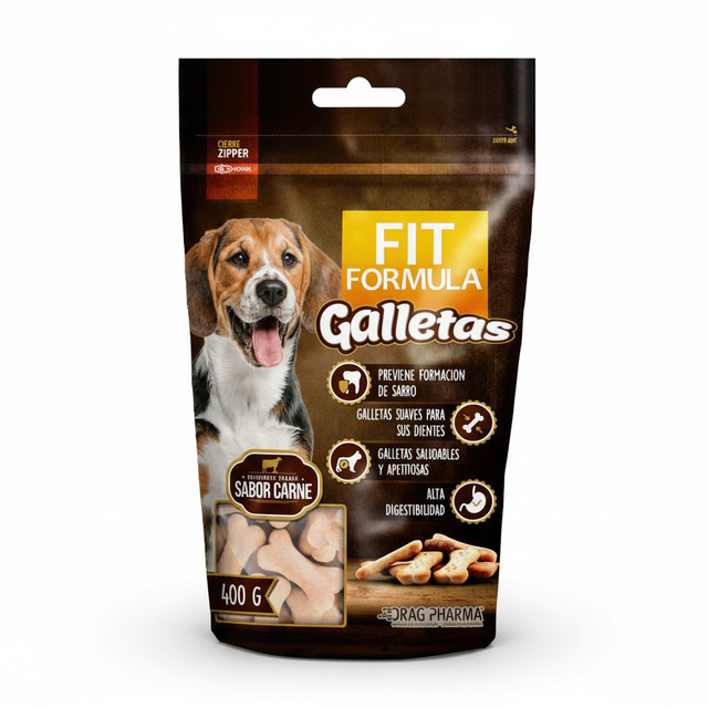  Fit Formula Galletas para perro Sabor Carne 400gr