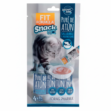 Fit Formula Fit Formula Snack para Gatos Pure de Atún 60gr Pack 6 Sobres
