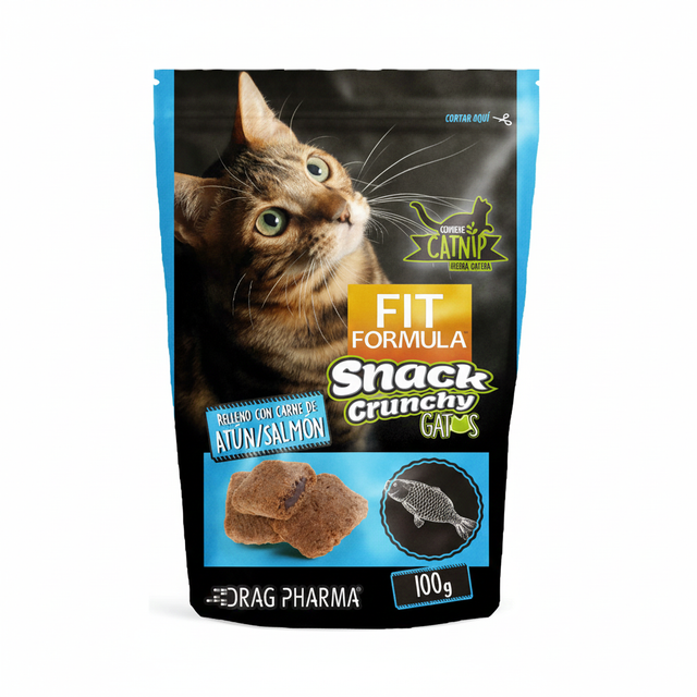  Fit Formula Galletas con Catnip para Gatos Sabor Atún y Salmón 100gr