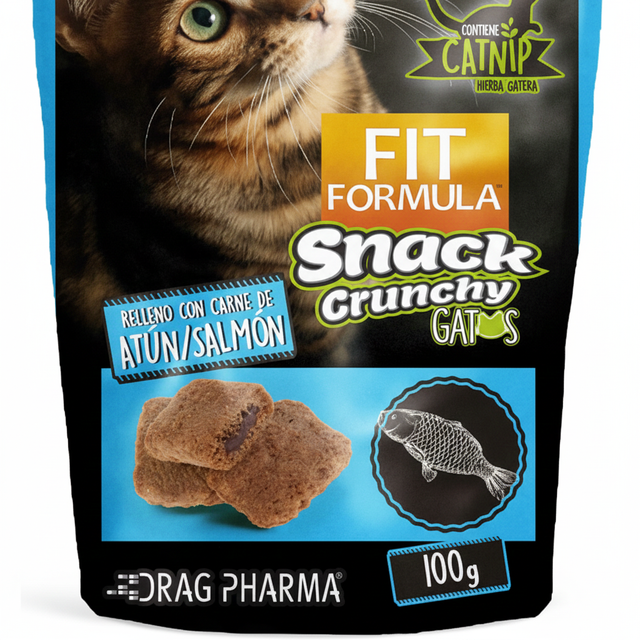  Fit Formula Galletas con Catnip para Gatos Sabor Atún y Salmón 100gr