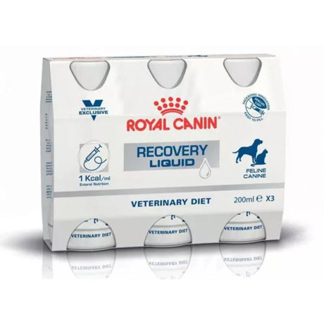 Royal Canin Recovery Liquid 3x200 ml — Nutrición Líquida Completa para Recuperación
