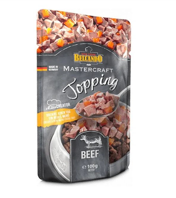  BELCANDO Mastercraft Topping Ternera con Zanahorias 100 g – Sabor irresistible en cada bocado