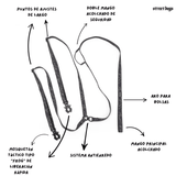  Ac Street Dogs Perro Correa Doble Black Camouflage 3 Metros