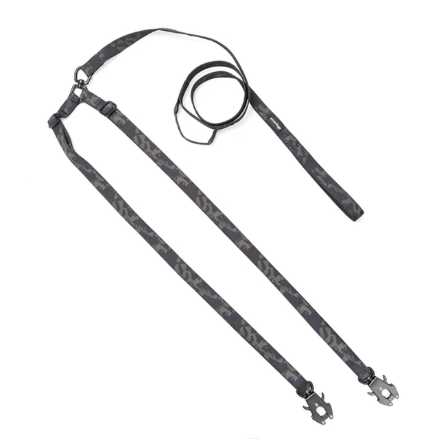  Ac Street Dogs Perro Correa Doble Black Camouflage 3 Metros