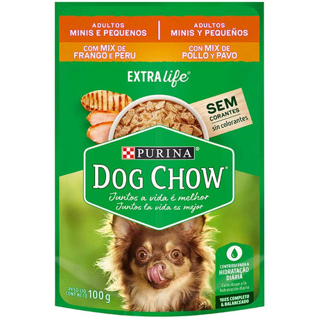 Purina Dog Chow Alimento Humedo Adulto Razas Pequenas Pollo Y Pavo 100Gr
