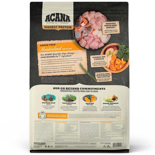Acana Dog Meadowland 11 35Kg