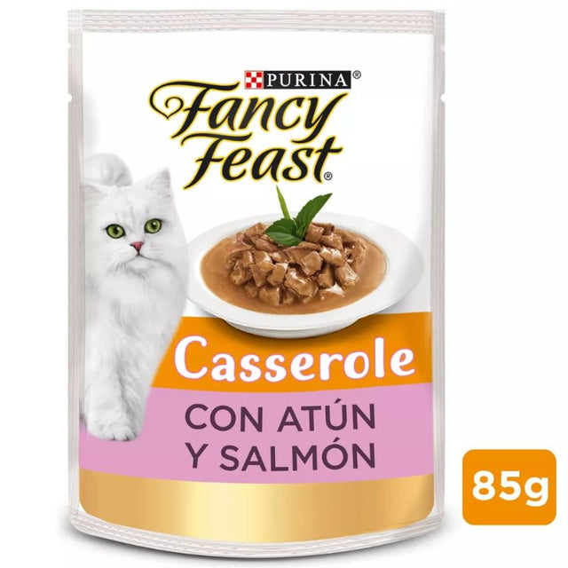 Alimento Fancy Feast Casserole Atun Salmon 85G Pack 15 Unidades