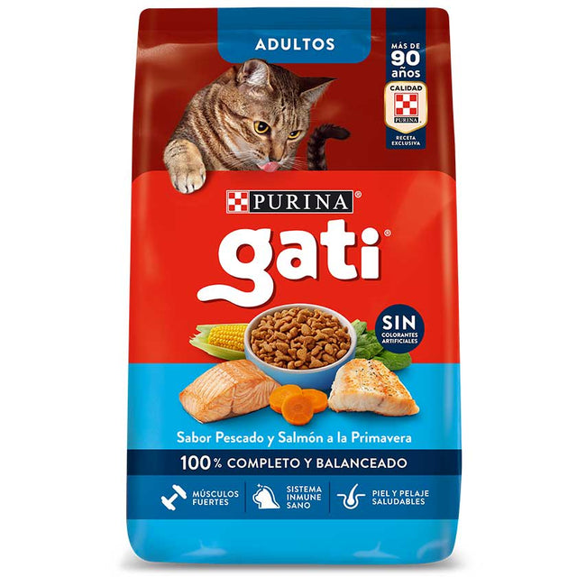 Alimento Gati Sabor Pescado Y Salmon 1Kg