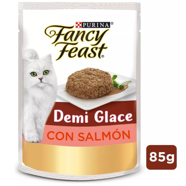 Alimento Humedo Fancy Feast Demi Glace Salmon 85G Pack 15 Unidades