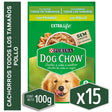  Alimento Humedo Para Perro Dog Chow® Cachorros Con Pollo Sobre 100Gr Pack 15 Unidades