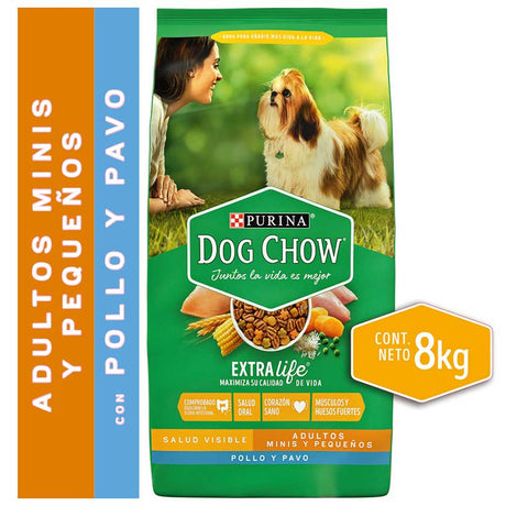 Alimento Seco Para Perro Dog Chow® Adultos Minis Y Pequenos Pollo Y Pavo 8Kg