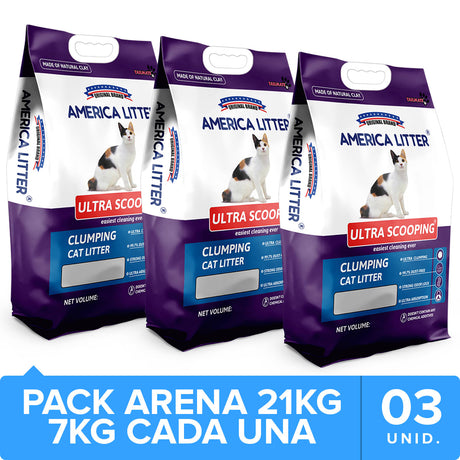 America Litter Ultra Scooping Pack 21Kg