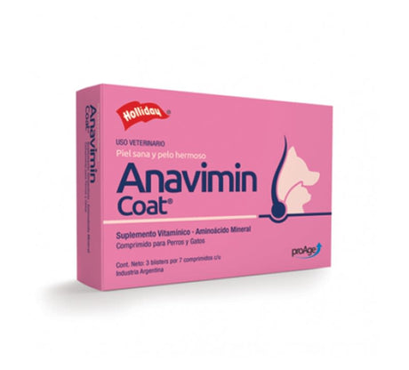 Anavimin Coat Perros Y Gatos 21 Comprimidos