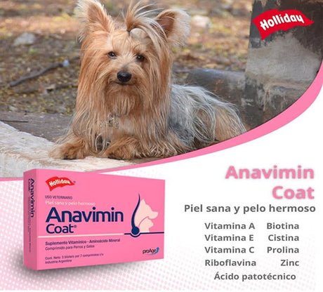 Anavimin Coat Perros Y Gatos 21 Comprimidos